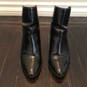 Zara paten leather booties